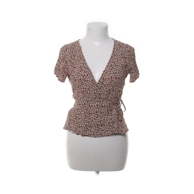 Wikkeltop (Bruin, Wit) van Mango Basics Viscose