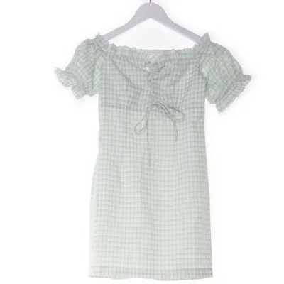 Jurk (Wit, Groen) van Kiss the Sky Katoen, Polyester