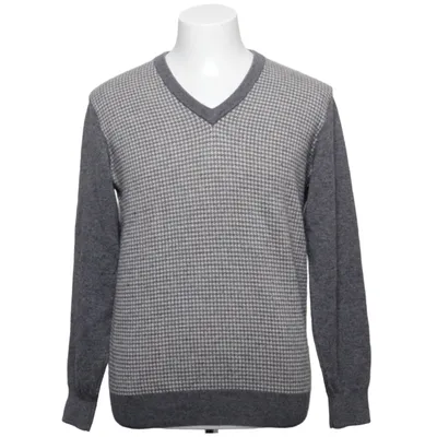 Pull-over (Gris, Blanc) de Boggi Cachemire, Laine