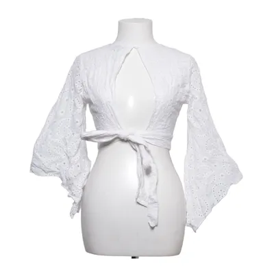 Blouse portefeuille (Blanc) de Choklate Coton