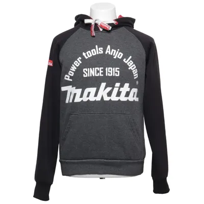 Hættetrøje (Grå, Sort, Rød) fra Makita Bomuld, Polyester