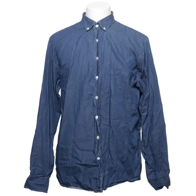 Denim shirt (Blue) from The Shirt Factory Cotton