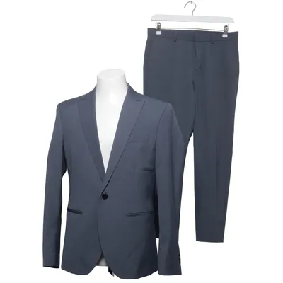 Jakkesæt (Grå) fra H&M Man Polyester, Viscose