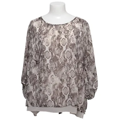 Blouse (Beige, Brown) from Comma Polyester