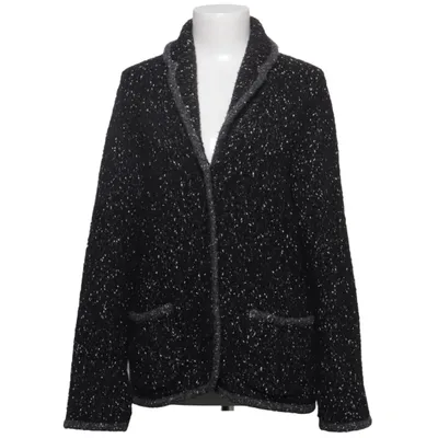 Cardigan (Sort, Hvid) fra Gabi Lauton Akryl, Bomuld, Merinould, Polyamid