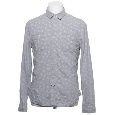 Shirt (Gray, White) from AllSaints Spitalfields Cotton