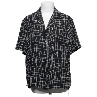 Kortärmad skjorta (Svart, Vit) från Saloos Polyester