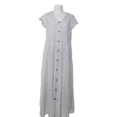 Maxikjole (Hvid, Sort) fra Gina Bomuld, Viscose