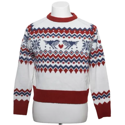 Christmas sweater (White, Red, Blue, Multicolored) from Sollinarry Acrylic
