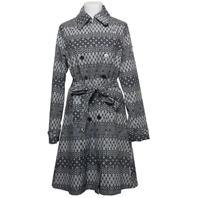 Trenchcoat (Svart, Vit) från Blutsgeschwister Elastan, Polyester