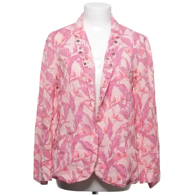 Blazer (Pink, Multicolored) from One Step Cotton, Viscose