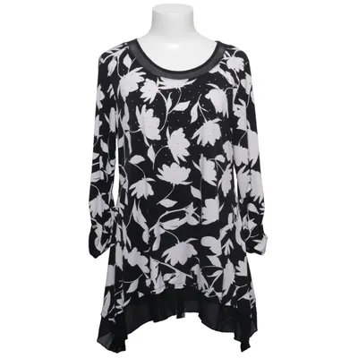 Tuniek (Zwart, Wit) van Style & Co Elastaan, Polyamide, Polyester