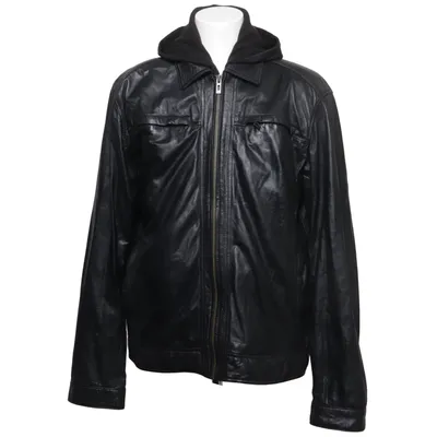 Veste en cuir (Noir) de RockeeWitter Coton, Élasthane, Cuir, Polyester