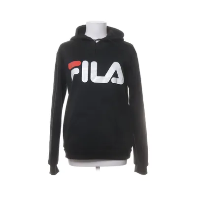 Huvtröja (Svart) från Fila Bomull, Polyester
