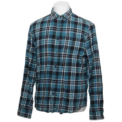 Flannel skjorte (Blå, Sort, Hvid) fra Forever 21 Men Bomuld