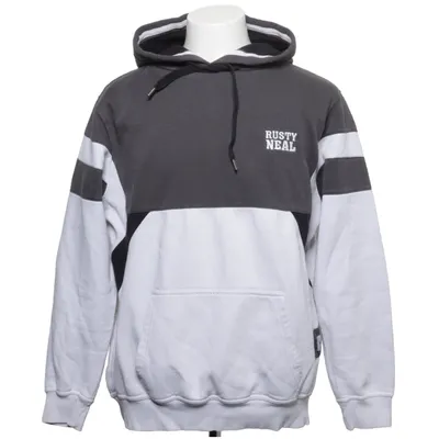 Hoodie (Gray, White) from Rusty Neal Cotton, Polyester