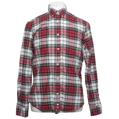 Flanellskjorta (Röd, Vit, Flerfärgad) från Morris Bomull