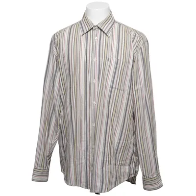 Shirt (White, Multicolored) from Bison Cotton