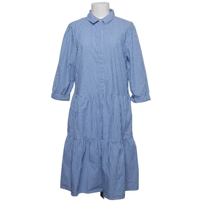 Robe chemise (Bleu, Blanc) de Tessie Élasthane, Coton biologique, Polyamide
