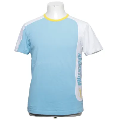 T-shirt (Blauw, Wit, Geel) van Bikkembergs Katoen, Elastaan