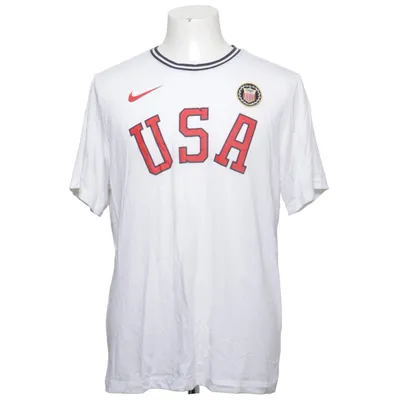 T-shirt (Wit, Meerkleurig) van Nike Katoen, Polyester, Viscose