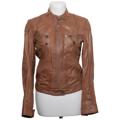 Leather jacket (Brown) from Oakwood Cotton, Leather, Polyester