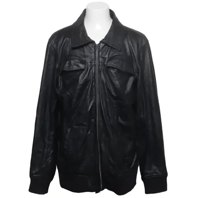 Veste en cuir (Noir) de Carl William Cuir, Polyester