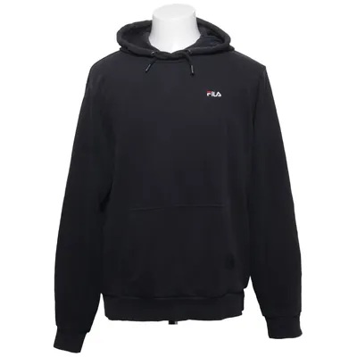 Hoodie (Black) from Fila Cotton, Polyester