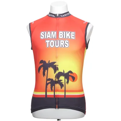 Cykeltröja (Orange, Gul, Svart) från CoolMax