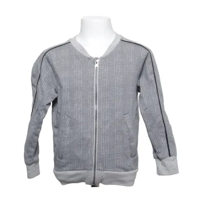 Cardigan (Gray, White) from Gassa Cotton, Polyester