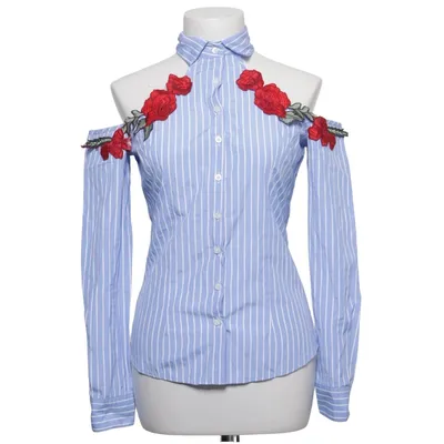 Shirt (Blue, White, Red) from Papillon Cotton, Polyester
