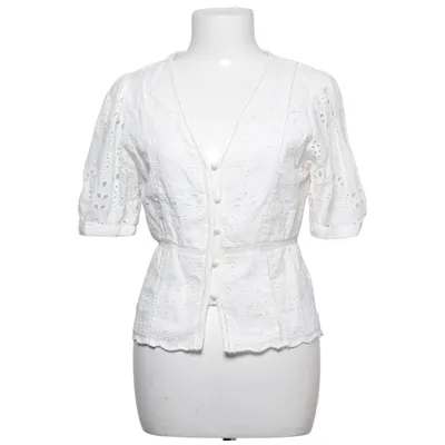 Blouse (Blanc) de H&M Coton, Lin