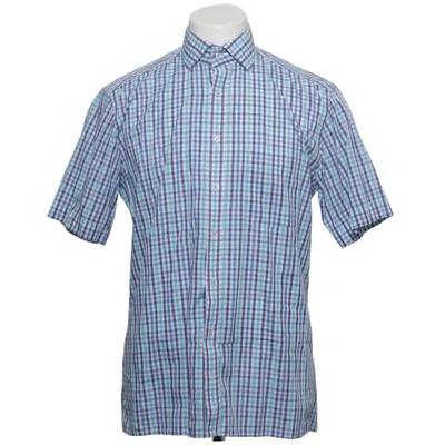 Korte mouwen shirt (Blauw, Wit) van Eterna Katoen