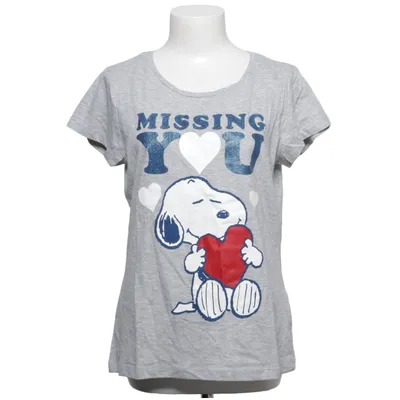 T-shirt (Gris, Multicolore) de Peanuts Coton, Viscose
