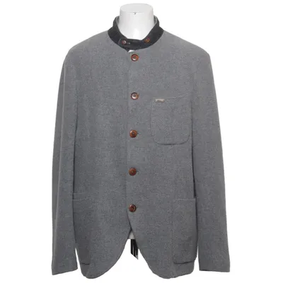 Cardigan (Grijs) van Luis Trenker Alpacawol, Polyamide
