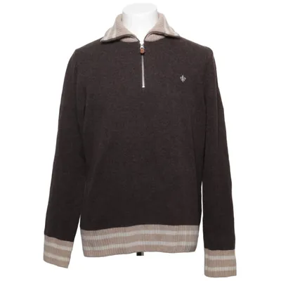 Fleecetrøje (Brun, Beige) fra Morris Merinould