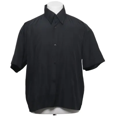 Chemise à manches courtes (Noir) de Crash Polyester, Soie