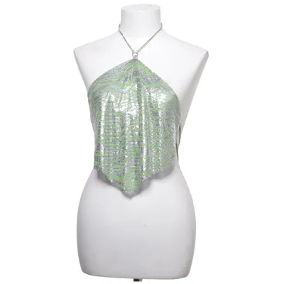 Haut dos-nu (Vert, Argent) de Bershka