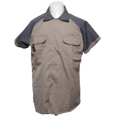 Short sleeve shirt (Beige, Gray) from Psycho International Cotton, Polyester