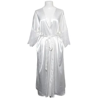 Morgenkåbe (Hvid) fra Gatta Polyamid, Polyester