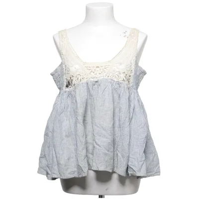 Topp (Blå, Vit, Beige) från Ewa I Walla Bomull