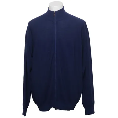 Cardigan (Blå) fra Andrea Fenzi Merinould