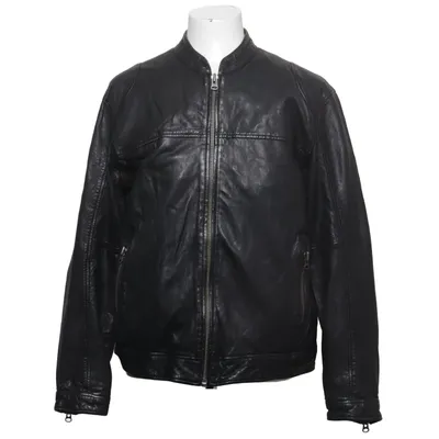 Leather jacket (Black) from Gabba Cotton, Leather, Polyester