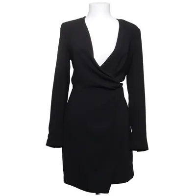 Wrap dress (Black) from Mango Suit Elastane, Polyester