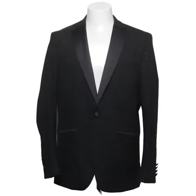 Tuxedo jacket (Black) from Dobell Elastane, Polyester, Viscose