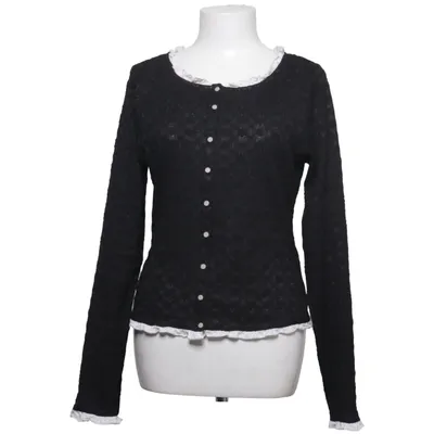 Cardigan (Sort, Hvid) fra Free People Elastan, Polyester, Viscose