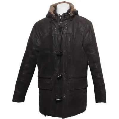 Jack (Bruin) van Saki Collection Leer, Polyester, Viscose, Wol
