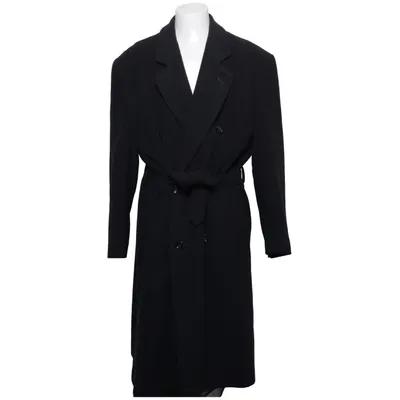 Frakke (Sort) fra Henry Morell Polyester, Uld