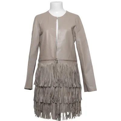 Leather jacket (Beige) from Rebecca Corsi Leather