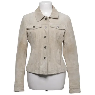 Lederjacke (Beige) von Alvaro by Hollies Leder, Polyester